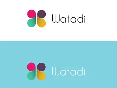 watadi branding clean color design logo typography