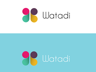 watadi branding clean color design logo typography