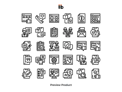 Customer service and feedback customer service feedback icon line vector web website