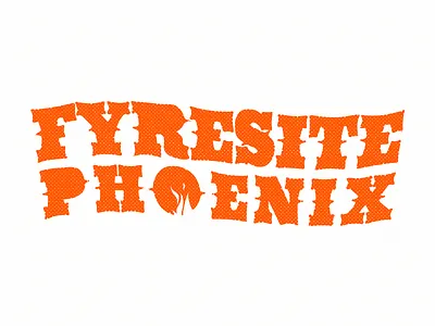 Rootin' and a Tootin' art design fire flame fyresite halftone illustration illustrator phoenix texture type typographic typography western