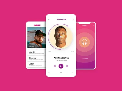 Lyricz app design mobile app design mobile ui ui