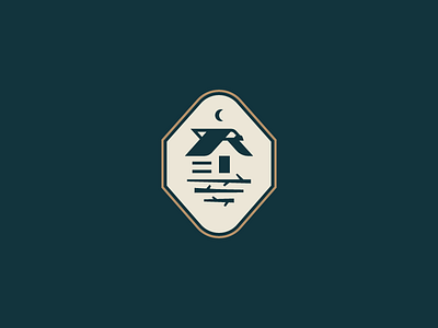 Eagles Nest Lodge badge boy scout cabin camp eagle icon lodge logo scout woods