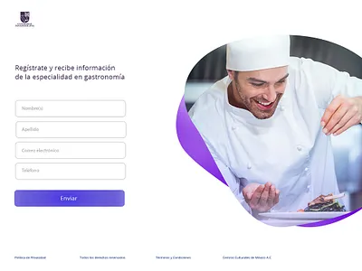 Landing Page University Panameric design web minimal ui university ux