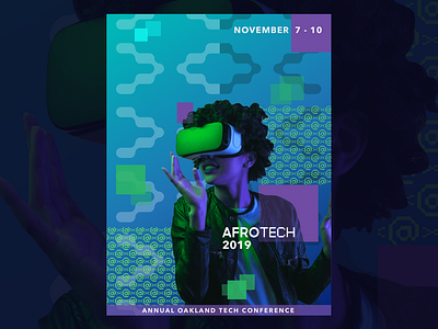 Poster Design for AfroTech Conference 2019 branding design illustration