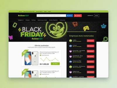 Black Friday #01 @ Reclame Aqui black black friday complaint friday green news reclamação reclame reclameaqui