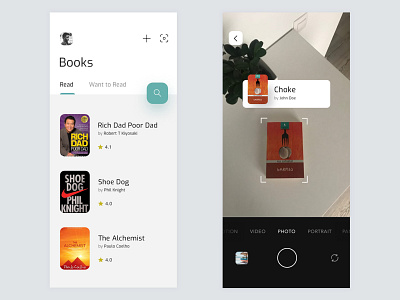 Book AR mobileapp ui design ux ux design