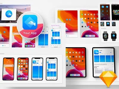 Free iOS 13 App Icon Template app icon ios ios 13 template