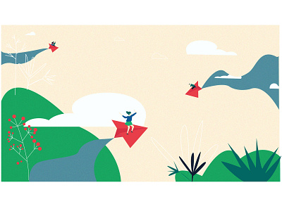Flying Dreams part 3 abstract art abstract illustration character illustration design digital drawing female art girl illustration graphic design illustration paper plane texture vector vector art vector illustration