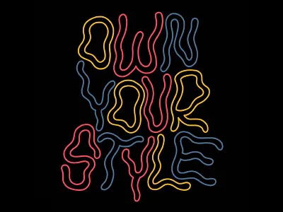 Own Your Style design goodtype goodtypetuesday goodtypexfieldnotes graphic design hand lettering lettering ownyourstyle procreate typography