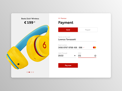 Daily UI 002 — Credit card checkout beats checkout credit card credit card checkout daily dailyui dailyui 002 dailyuichallenge headphones