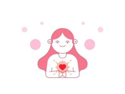 We Love Help People charity girl girl illustration help mexico vector