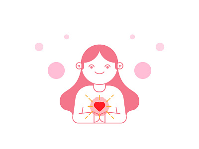We Love Help People charity girl girl illustration help mexico vector