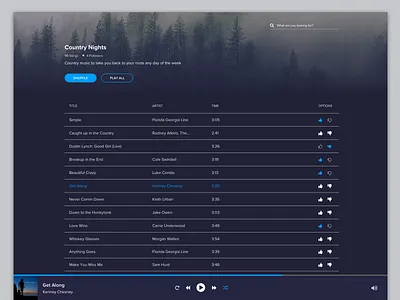 Daily UI 7 – Music Player app design ui ux web