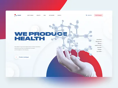 We produce health adobe xd drugs health pharma pharmacy site ui web
