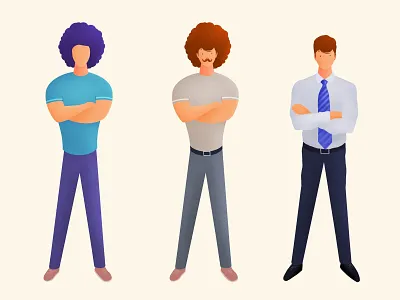 Character illustration design affinity designer business man character character concept coder computer developer flat gradient graphic art illustration illustration design illustrator internet pointing procreate server vector web web design