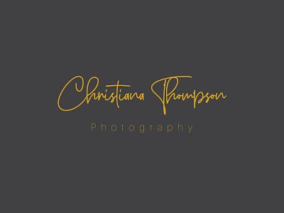 Christiana Thompson Photography ( Hand Lattering Logo ) dailylogochallange design hand lettering letter logo logo logo a day logo inspiration logodesign photography signature logo