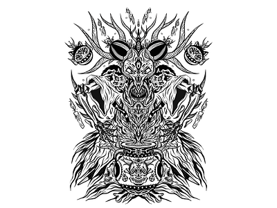 Summoning Ritual demon design evil illustration ipad pro magic sax witchcraft wizard