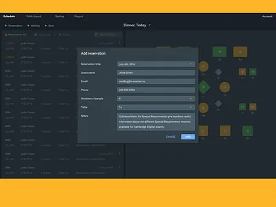 Reservation Management Website