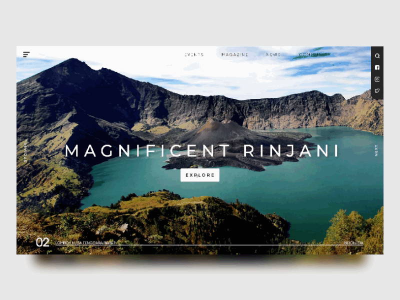 Travel Guide Web Concept app concept app design illustration ui uiuxdesign ux web website
