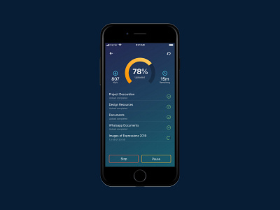 Upload Screen design sketch ui
