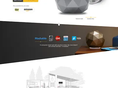 Norton core landing page design landing page mockup ui