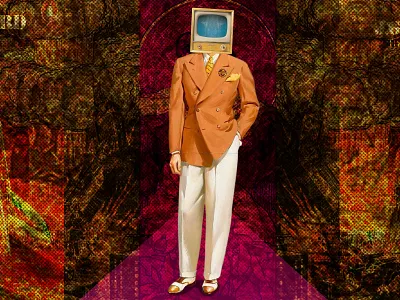 The Sons of Muspell climate change design halftone illustration metaphor mythology norse politics science society typography