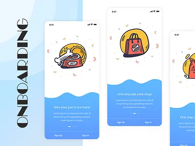 Freebie Onboarding Pet Care UI Design devoqdesign dog freebie lover onboarding petcare team