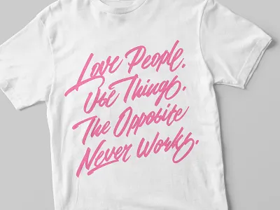 "Love People ..." lettering brush script brushpen custom lettering custom type custom typography hand lettering handlettering lettering script