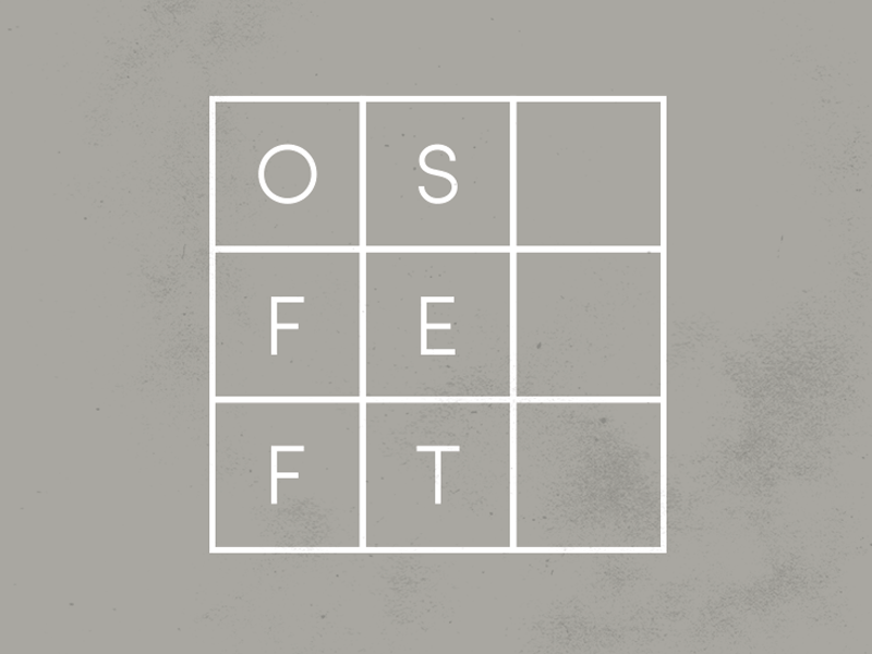 Off Set Logo Animation animation branding design ethical business event construction furniture design identity joinery logo sustainability typography