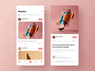 Some thoughts on the design of sharing app animation branding design illustration mobile ui ux 网页 设计