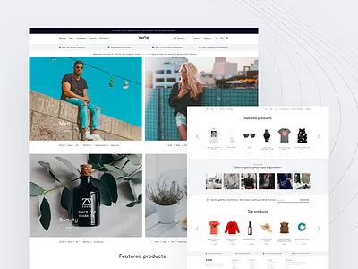 Yvox Marketplace brand clean design flat landing typography ui ux web design