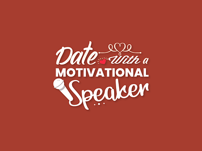 Date with Motivational Speaker LOGO art date app date series dating logo design drawing dribbble illustration logo logo design logo design concept love motivational speaker romantic logo speaker logo