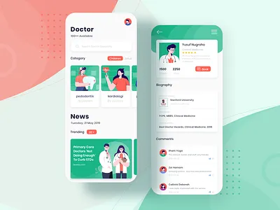 Medical App app design flat icon illustration illustrations medical medical app mobile mobile app mobile app design mobile ui typography ui ux vector
