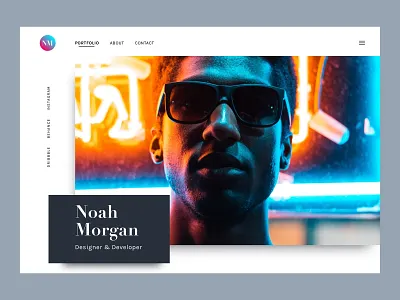 Potfolio Landing Page app branding clean design design jam icon illustration illustrator logo minimal photoshop portfolio sketch tutorial type typography ui ux vector web