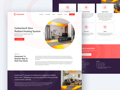 Home page - Carbontec clean design interface landing page design landingpage modern saigon uiux vietnam