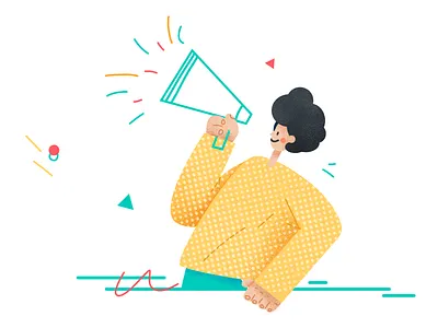 speak design illustration poster ui