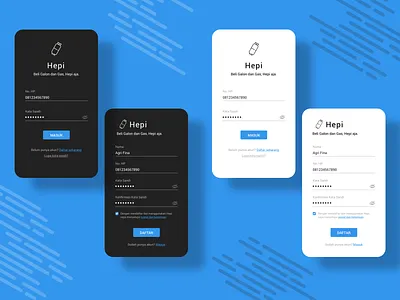 Login & Sign Up dailyui 001 login mobile app signup page ui design