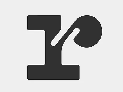 r branding concept illustration typography