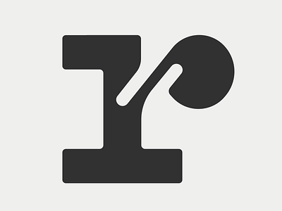 r branding concept illustration typography