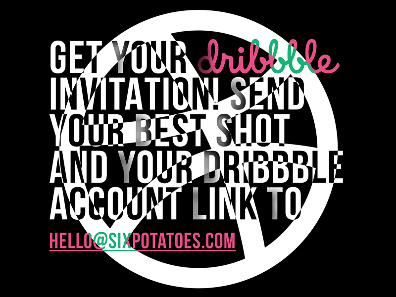 dribbble invite animation design draft dribbbleinvite gif giveaway graphic design illustrator invitation invite invites minimal portfolio type typography ux vector web website