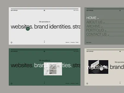 Agency Homepage Redesign agency components design agency grid logo interaction navigation redesign ui uiux website wedesign