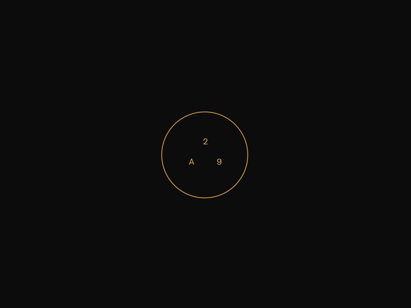 Intro circular loader minimalistic portfolio preloader simple type animation