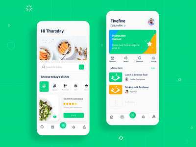 Food Plan app design colorful flat design design food plan illustration ios app design iphonex ui ui interface