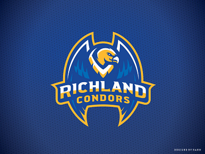 Richland High School Condors athletics bird branding condors high school logo richland sports