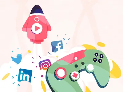 Social Media Video Marketing blog design facebook illustration intagram linkedin marketing social social media studiotale twitter video