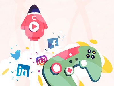 Social Media Video Marketing blog design facebook illustration intagram linkedin marketing social social media studiotale twitter video