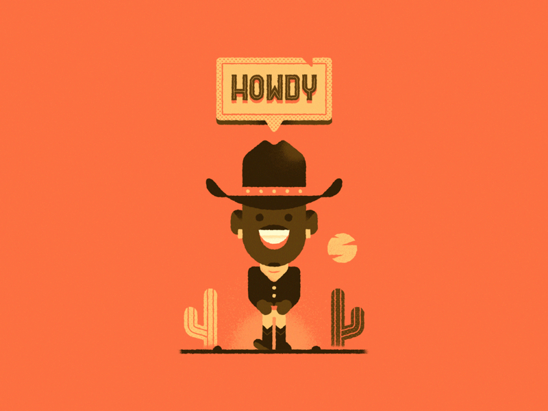 Lil' Lil Nas X 2d character after effects animation cowboy cute gif illustration lil nas x