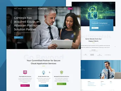 Contegix Homepage carousel components design design system desktop flexible layouts hero home home page iconography quote responsive slider support testimonials ui ui design ux web design website