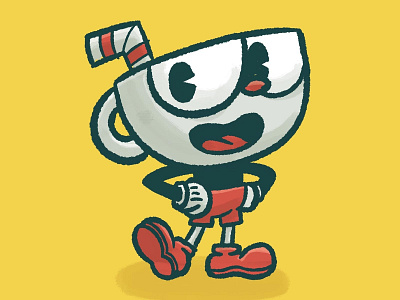 Cuphead children cuphead illustration kids nintendo switch video game