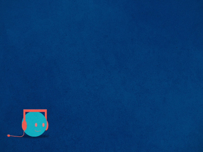 Headphones after effects animation ball bounce design frame by frame gif motion graphics